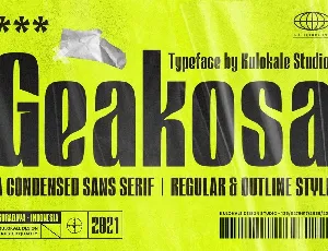 Geakosa font