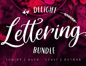 Delight Lettering font