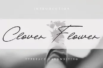 Clover Flower Handwritten font