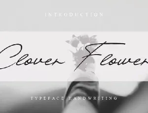 Clover Flower Handwritten font