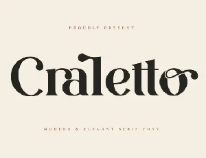 Craletto font