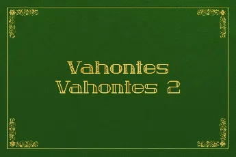 Vahontes font