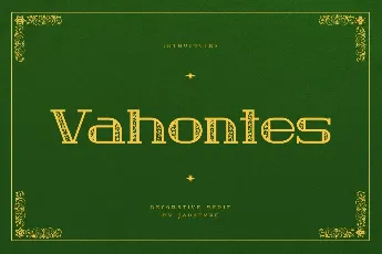 Vahontes font