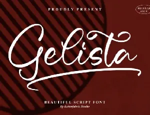 Gelista font