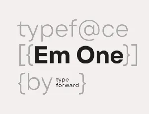 Em One Family font