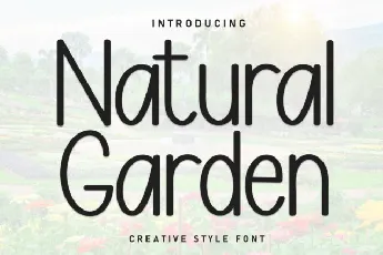 Natural Garden Display font