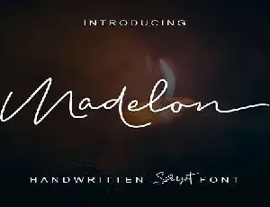 Madelon Script font