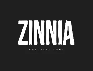 Zinnia Display font