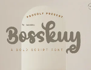 Bosskuy font