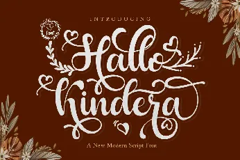 Hallo Kindera font