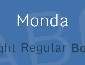 Monda font