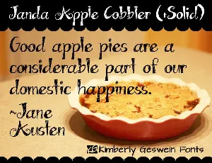 Janda Apple Cobbler font