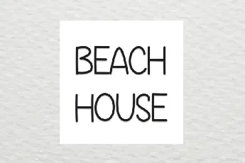 Beach House Display font