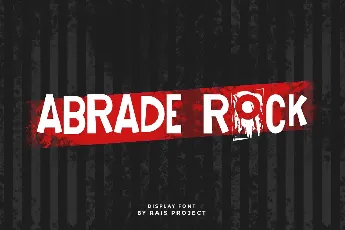 Abrade Rock font