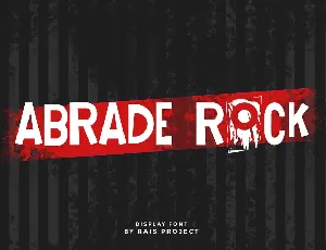 Abrade Rock font