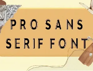 Pro Sans Serif font