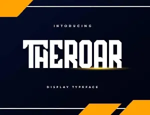 Theroar Display font