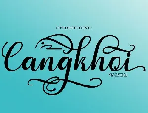 Cangkhoi Script font