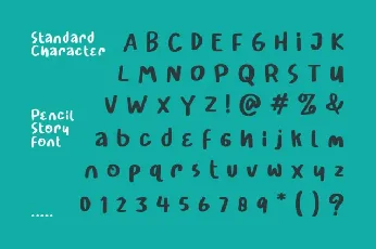 Pencil Story Brush font