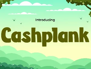 Cash-Plank font