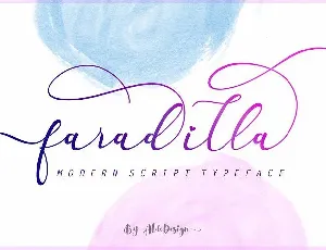 Faradilla Script font