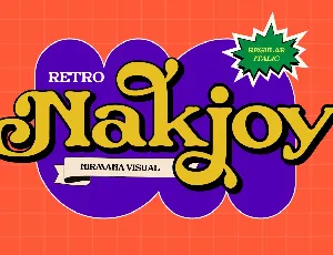 Retro Nakjoy font