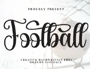 Football Calligraphy font