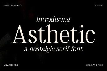 Asthetic font