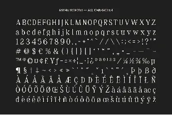 Asthetic font