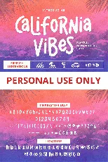 California Vibes font