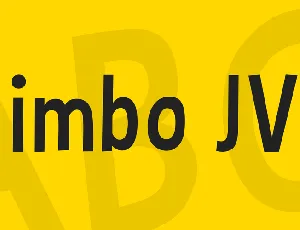 Bimbo JVE font