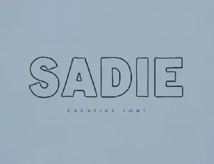 Sadie Display font
