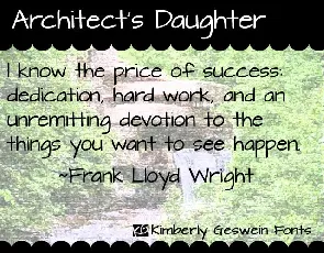 Architects Daughter font