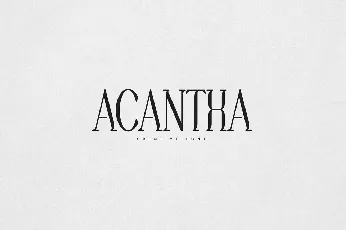 Acantha font