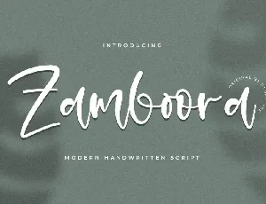 Zamboora font