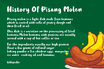 Pisang Molen font