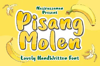 Pisang Molen font