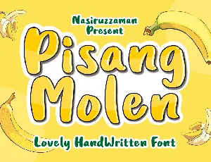 Pisang Molen font