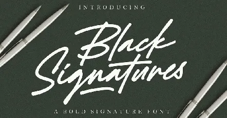 Black Signature font