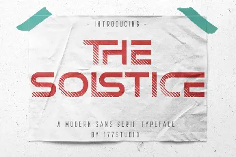 The Solstice font