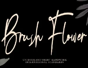 Brush Flower Handwritten font