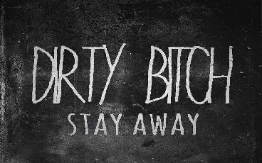 Dirty Bitch Free Download font