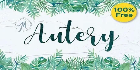 Autery font