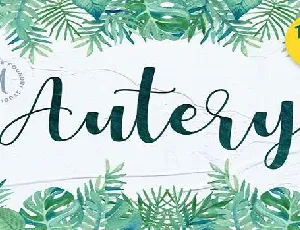 Autery font