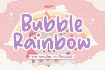 Bubble Rainbow font