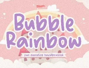 Bubble Rainbow font