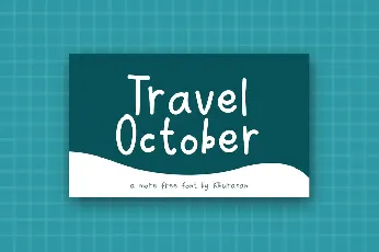 Travel October font