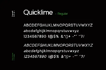 Quicklime font