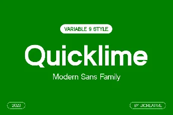 Quicklime font