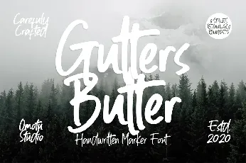 Gutters Butter Rounded font